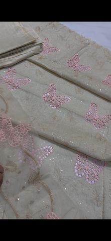 Elegant Butterfly Chicken Kari 2PC Suit