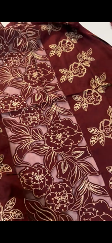 2PC Embroidered Luxury Suit –