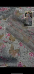 Elegant 3PC Lawn Collection butterfly