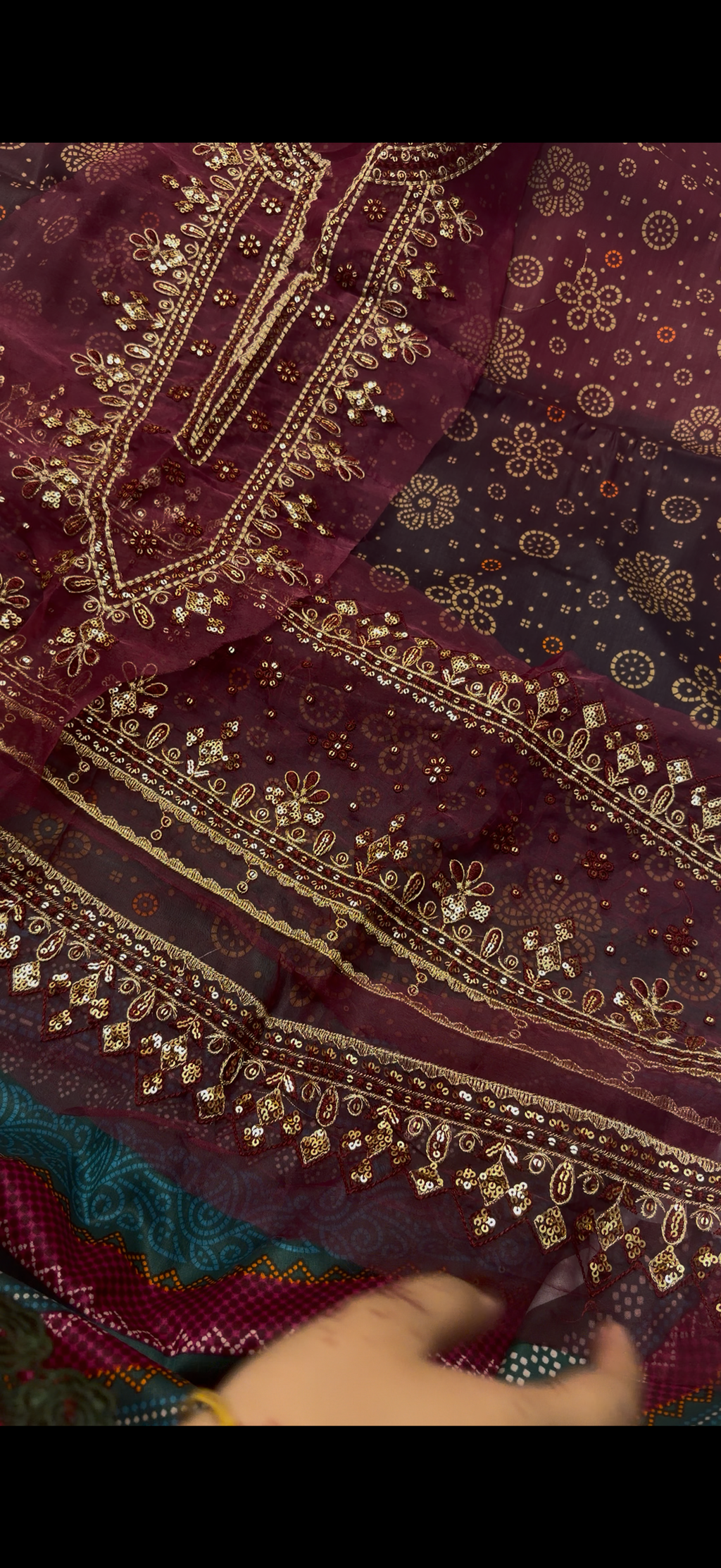 3PC Chunri Print Lawn Suit luxury