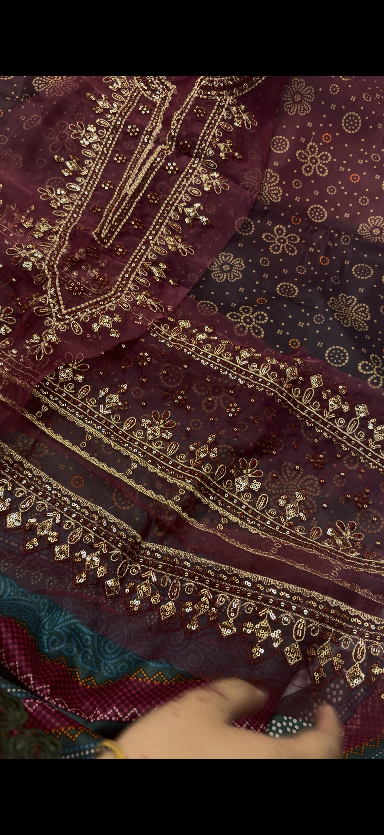 3PC Chunri Print Lawn Suit luxury