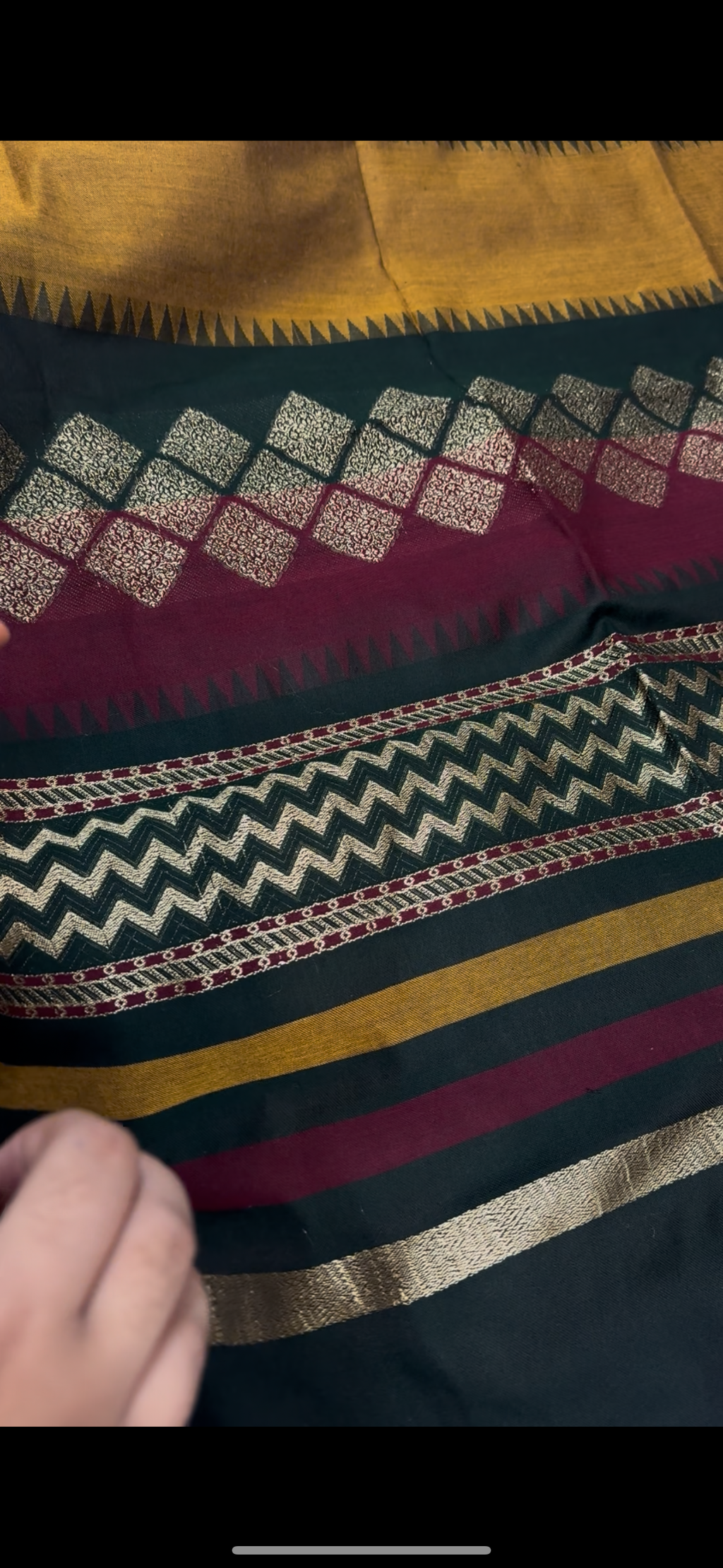 (J.Dot) 3 piece pashmina wool jacard shawl