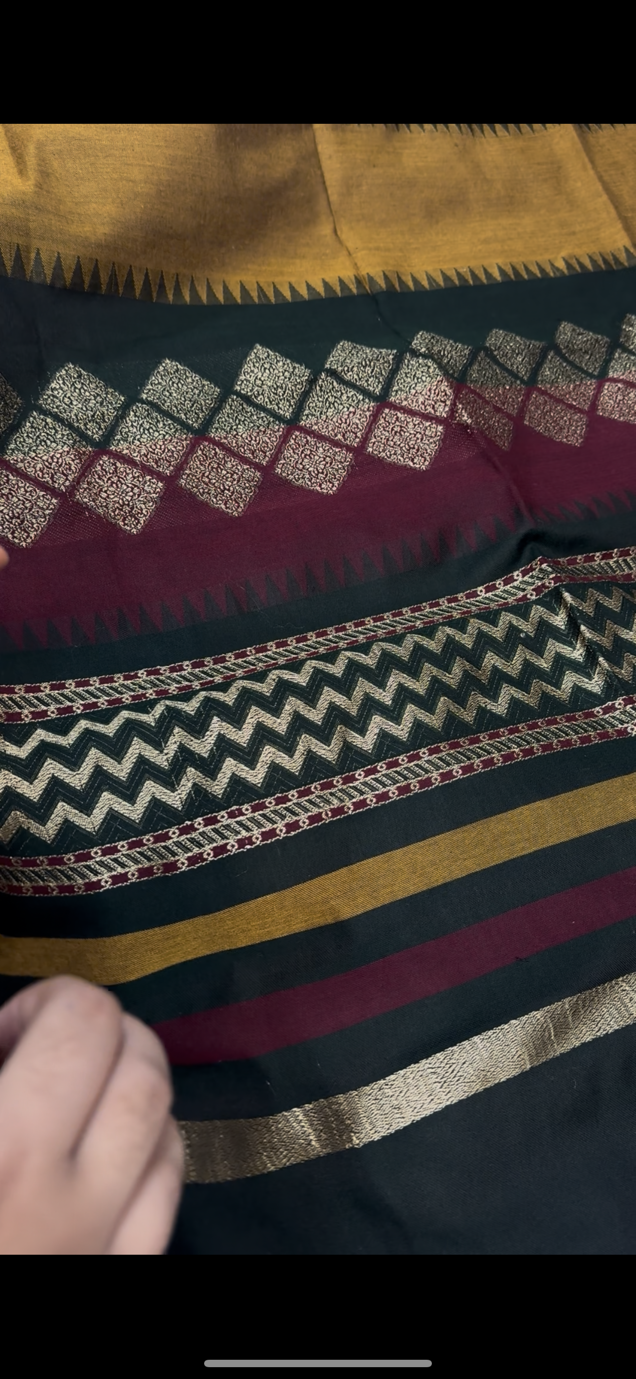 (J.Dot) 3 piece pashmina wool jacard shawl