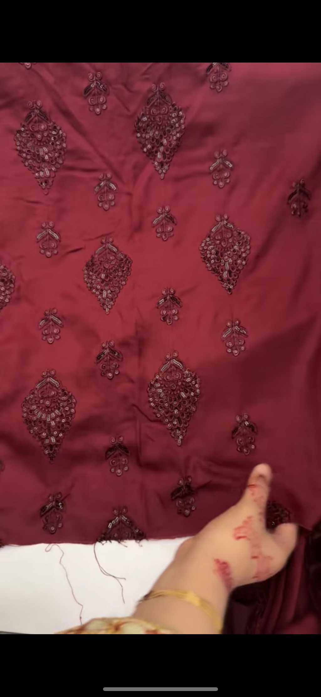 Asim jofa embroidered heavy with Palachi shawl