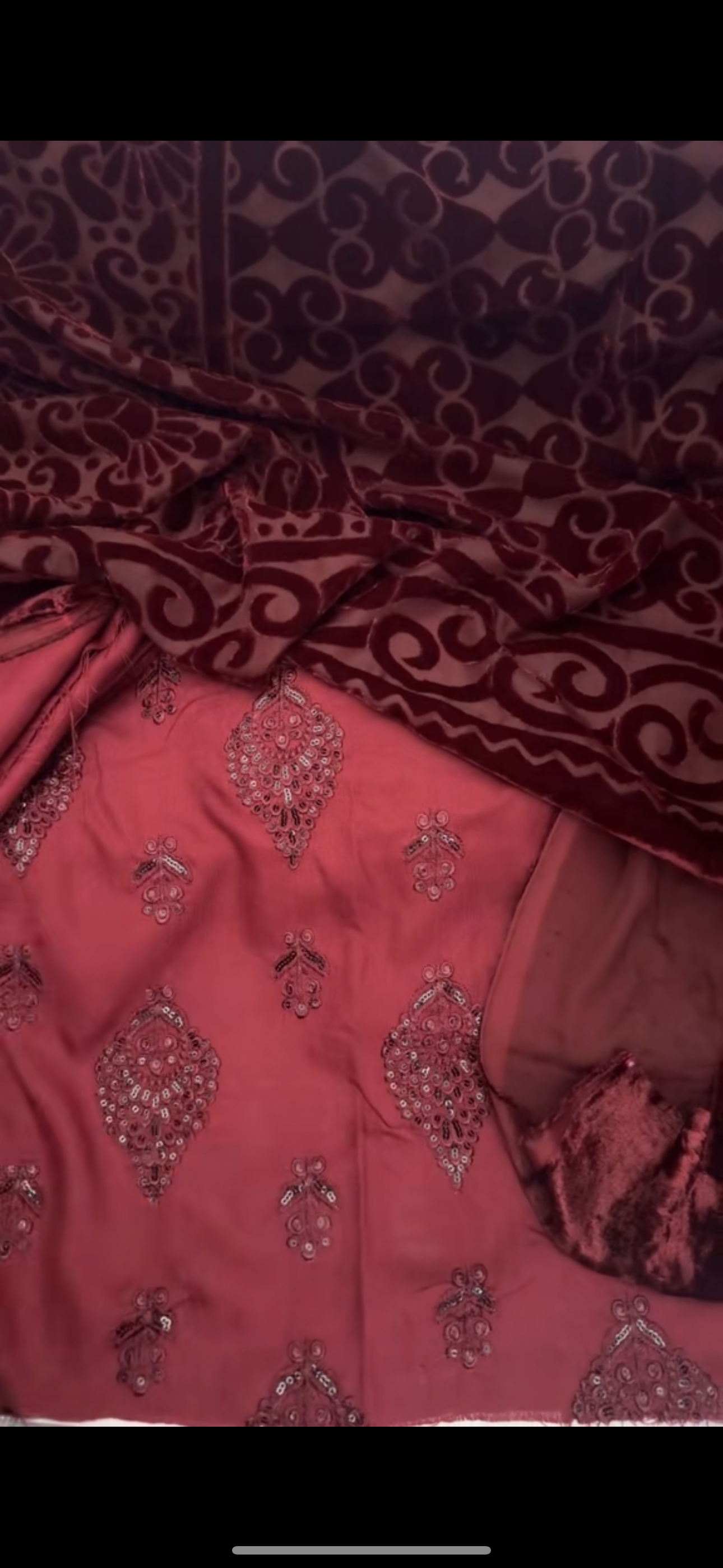 Asim jofa embroidered heavy with Palachi shawl