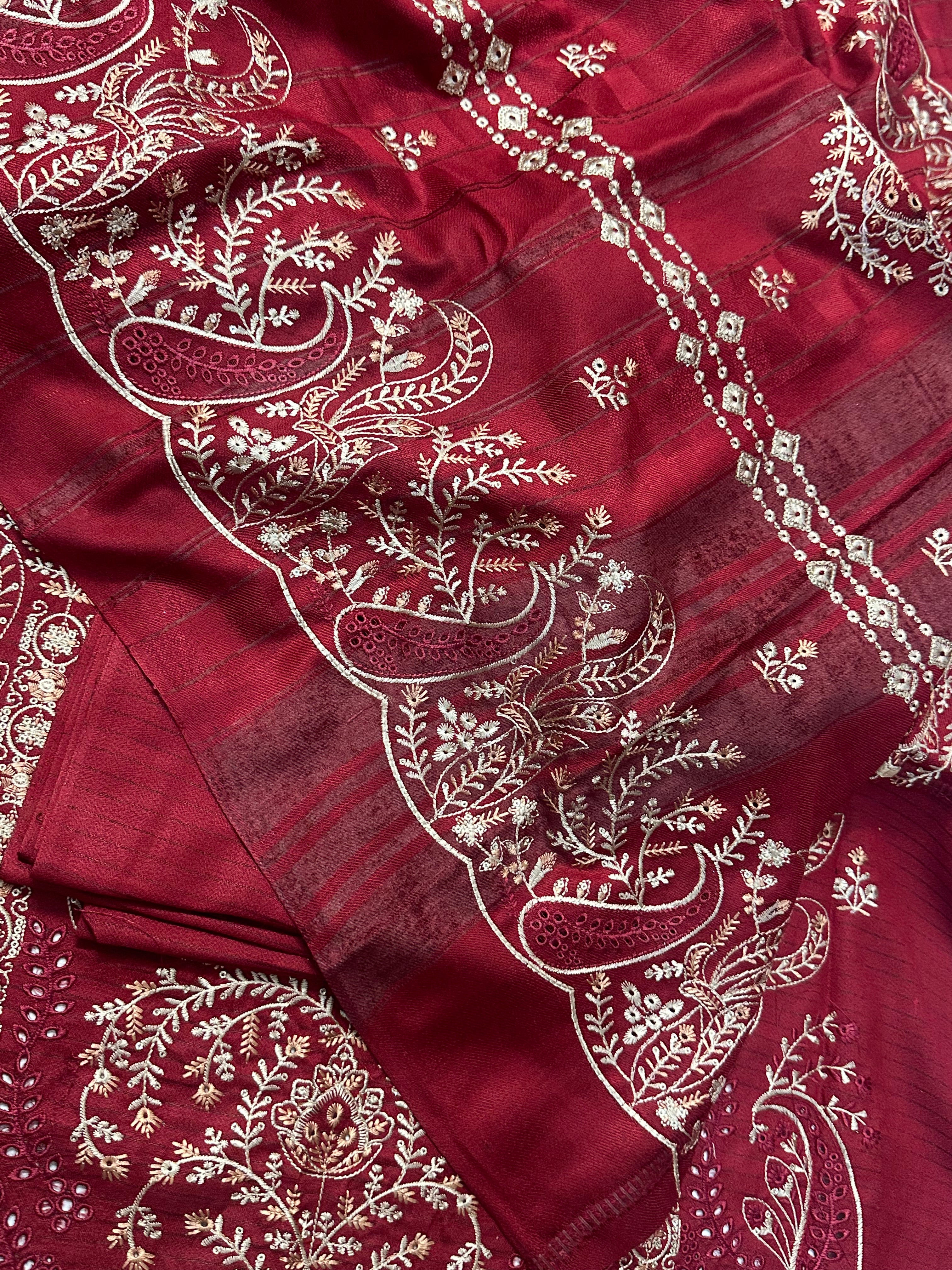 Asim jofa New arrival Embroidered chickenkari