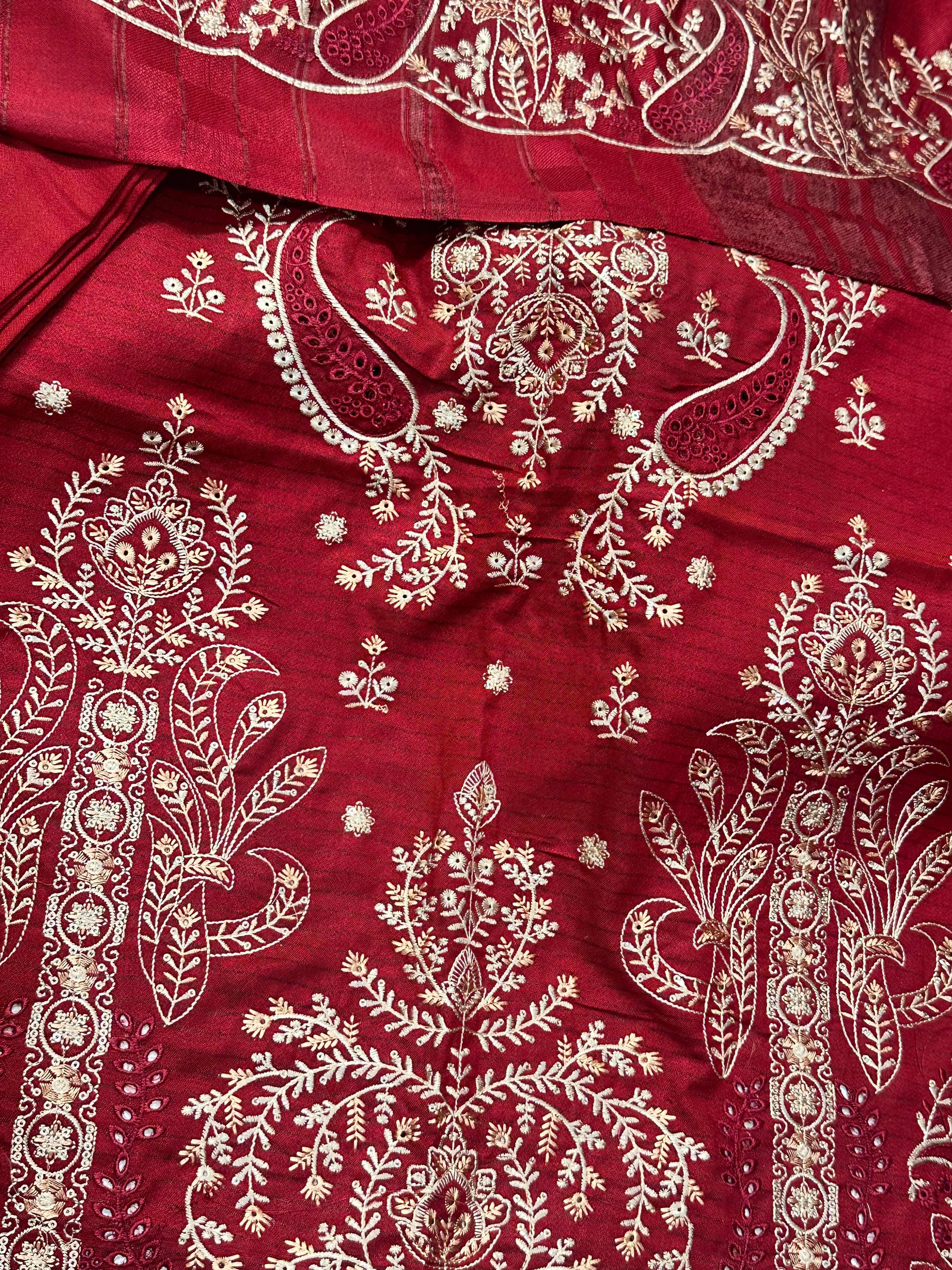 Asim jofa New arrival Embroidered chickenkari