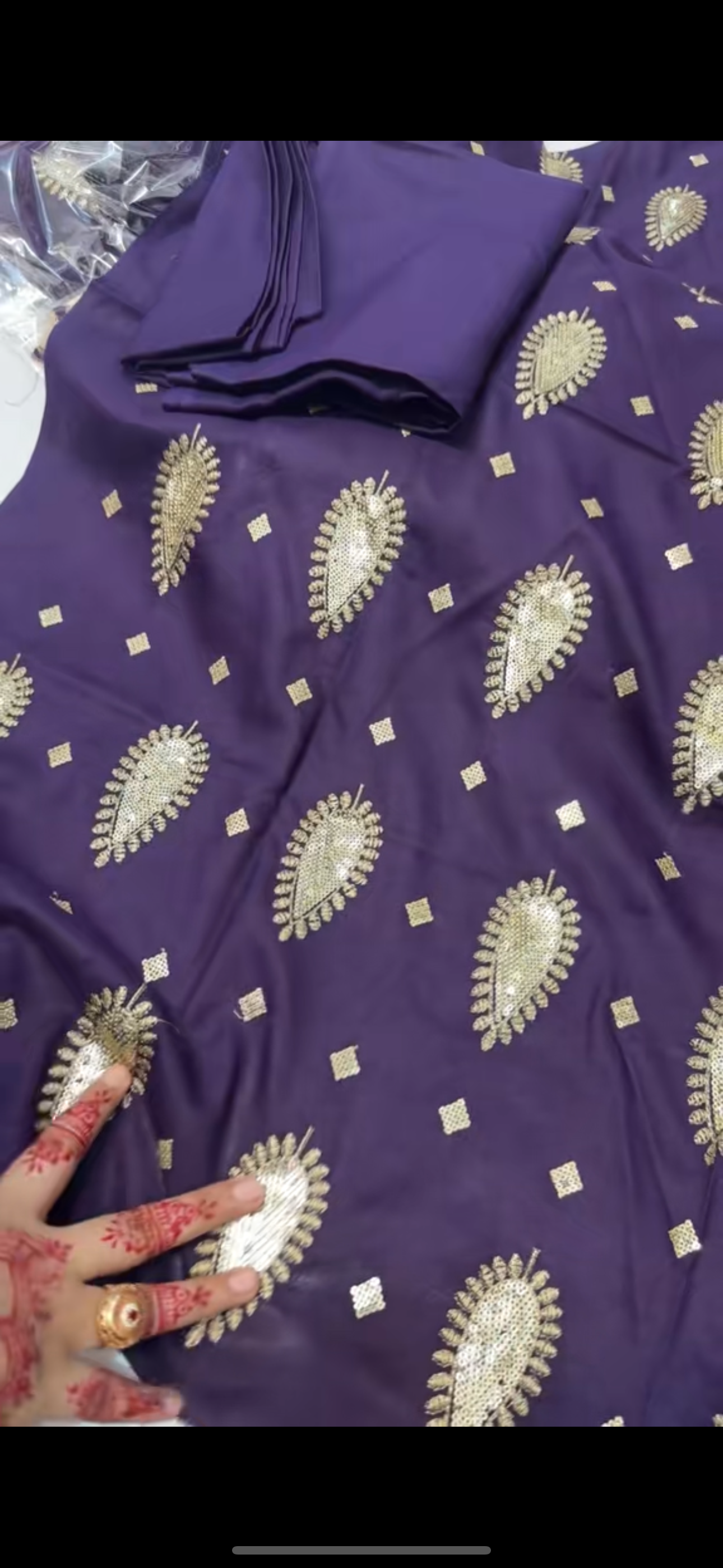 Beautfiul purple front heavy &dress heavy