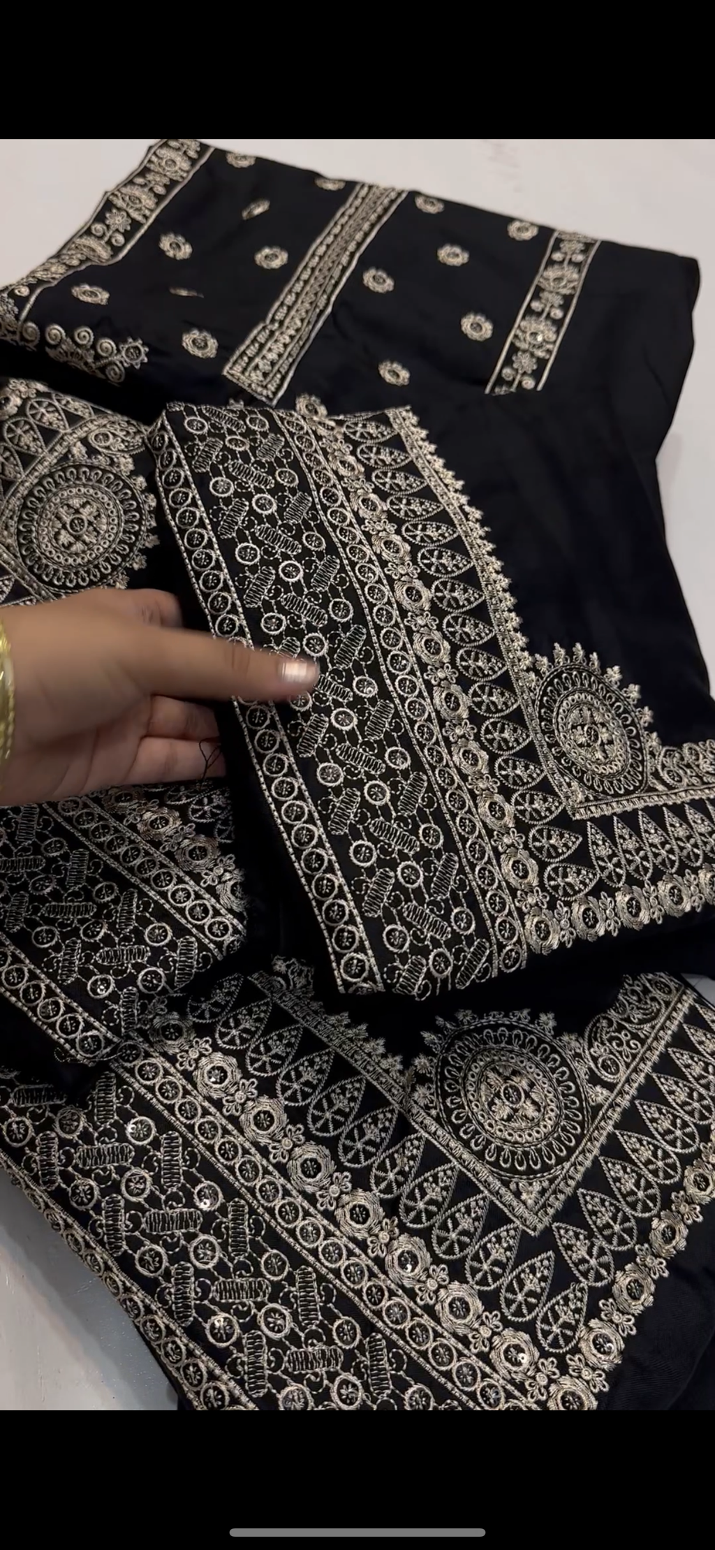 Asim jofa 9MM sequence embroidered work 2pc