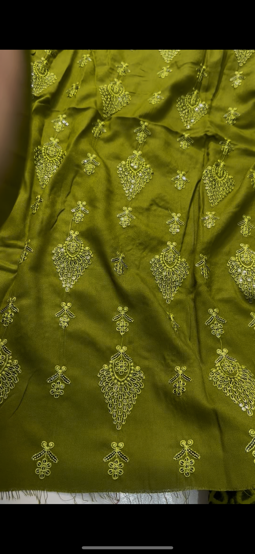 Full embroiderd dhank wool dress with palachi shawl