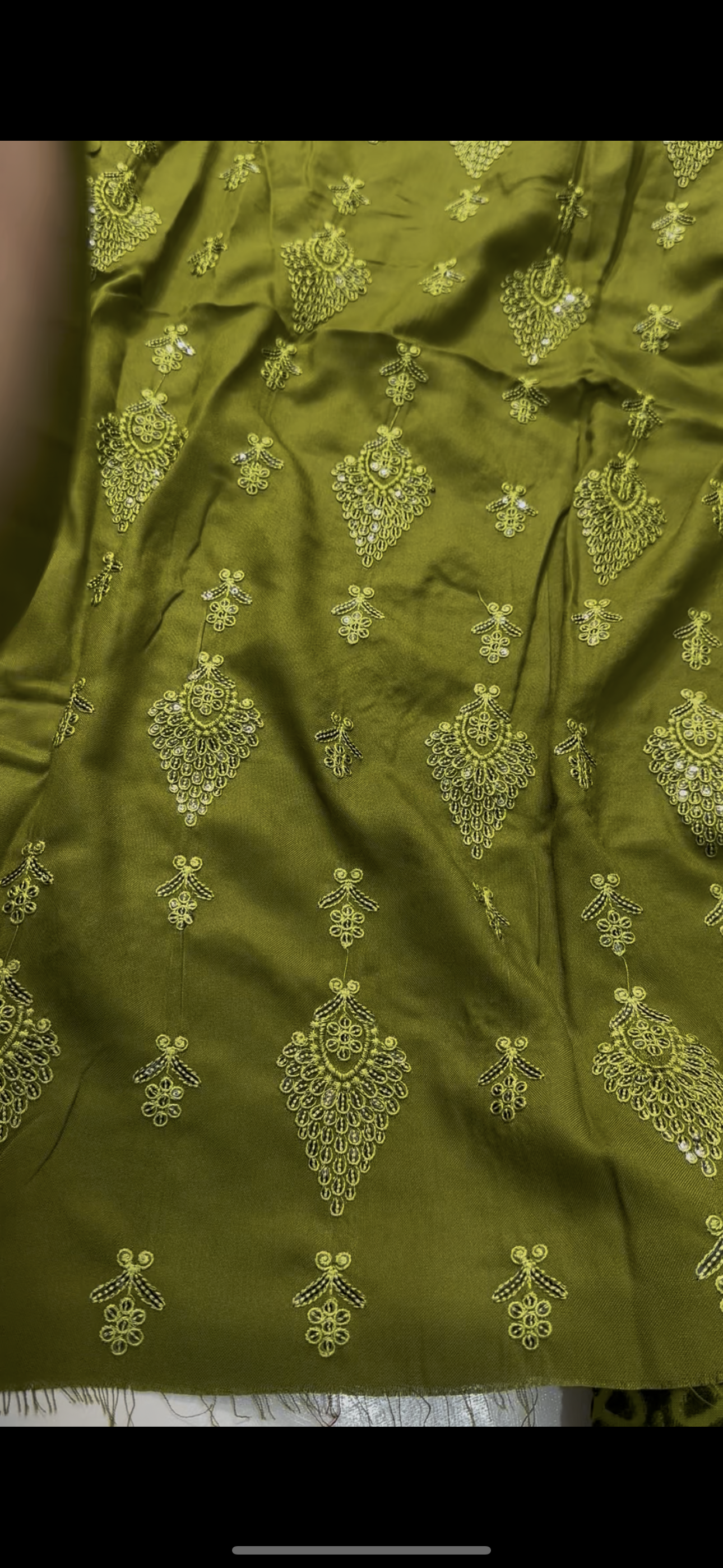 Full embroiderd dhank wool dress with palachi shawl