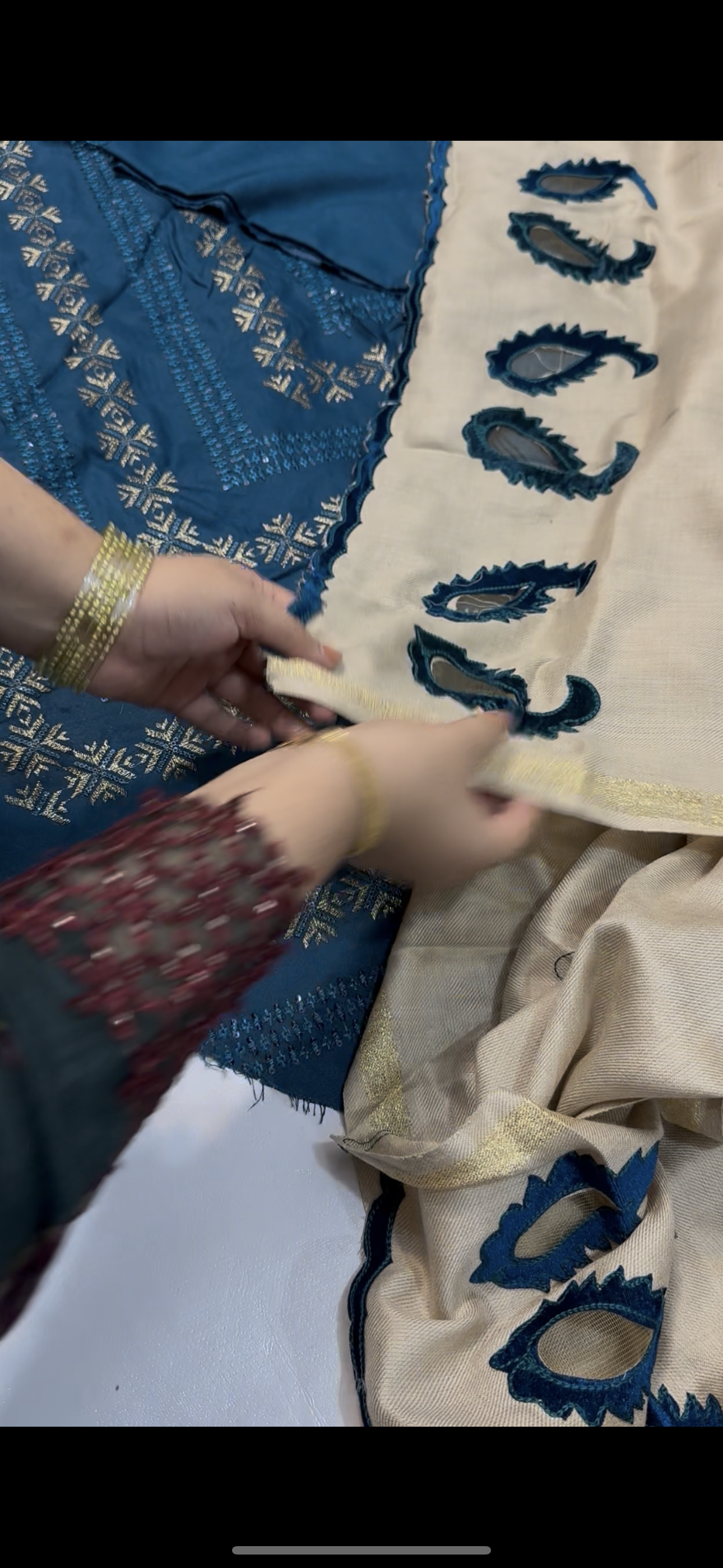 Crimson 3piece beautfiul dress