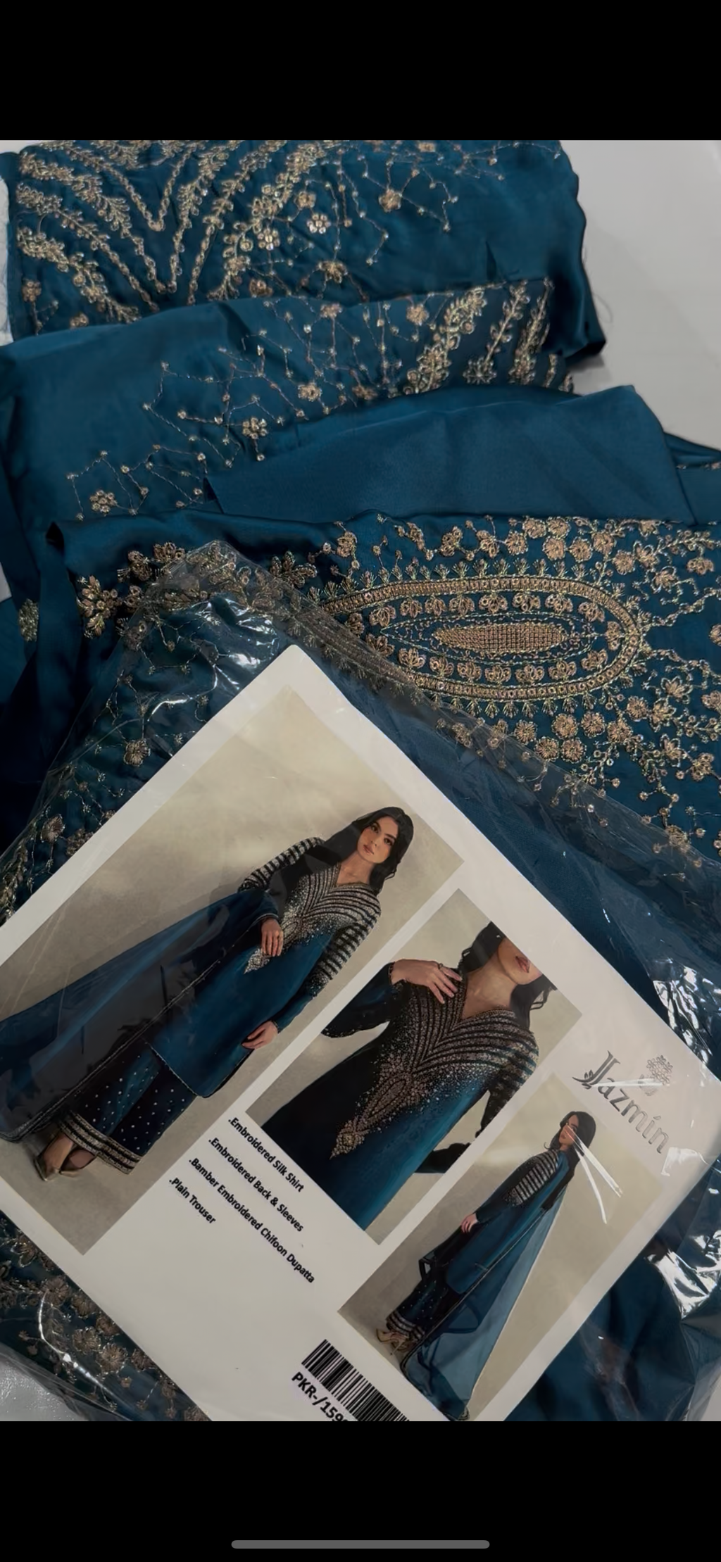 Jazmin zink fancy silk 3piece