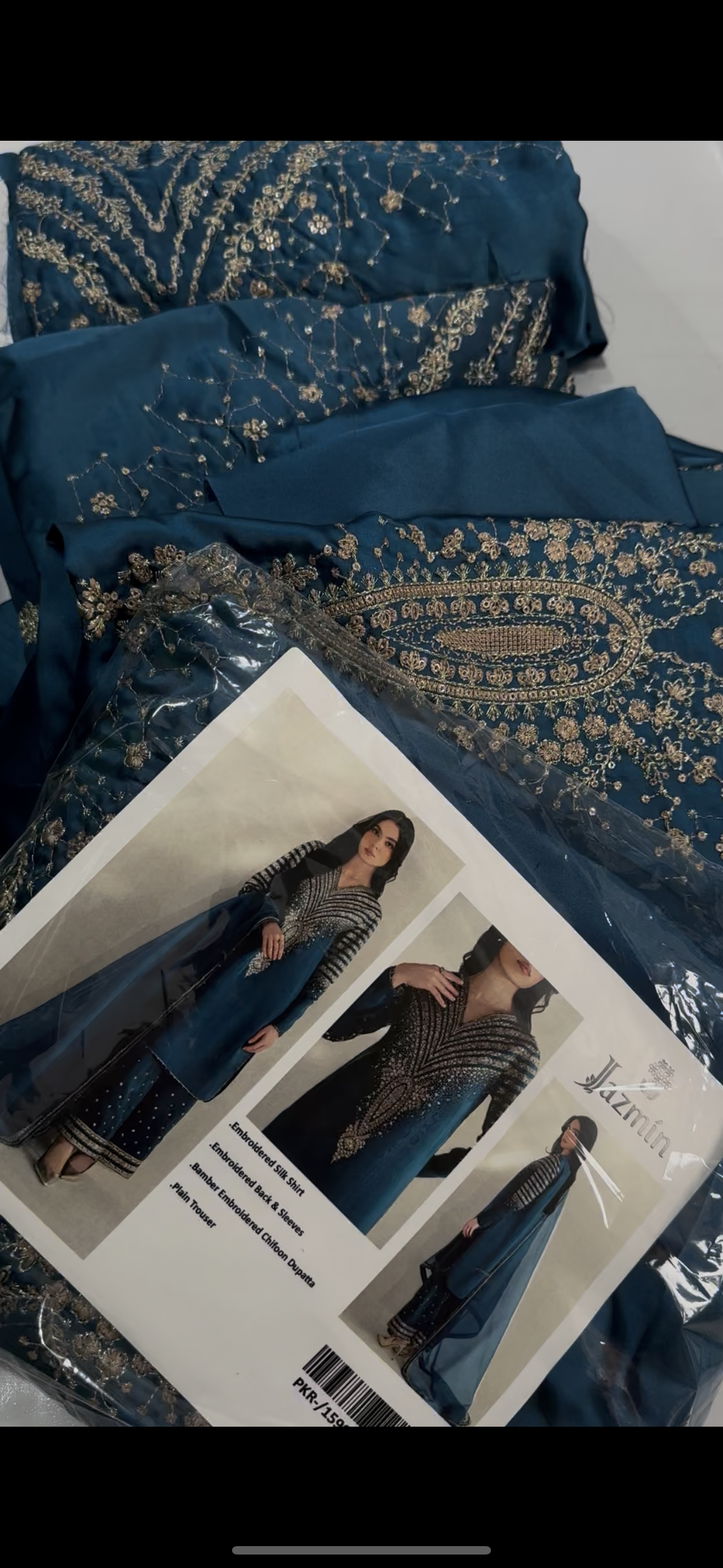 Jazmin zink fancy silk 3piece