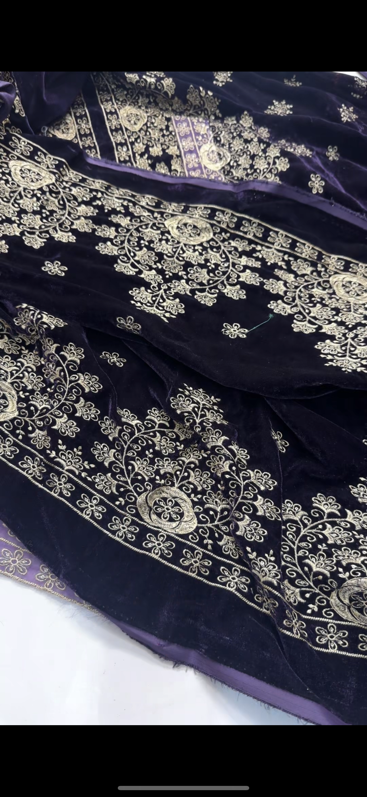 Velvet 3piece Heavy embroidered