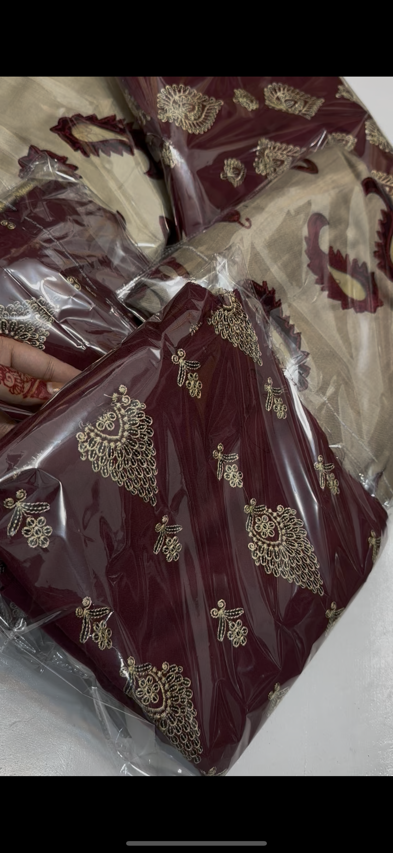 Maroon Luxury Artical 3piece