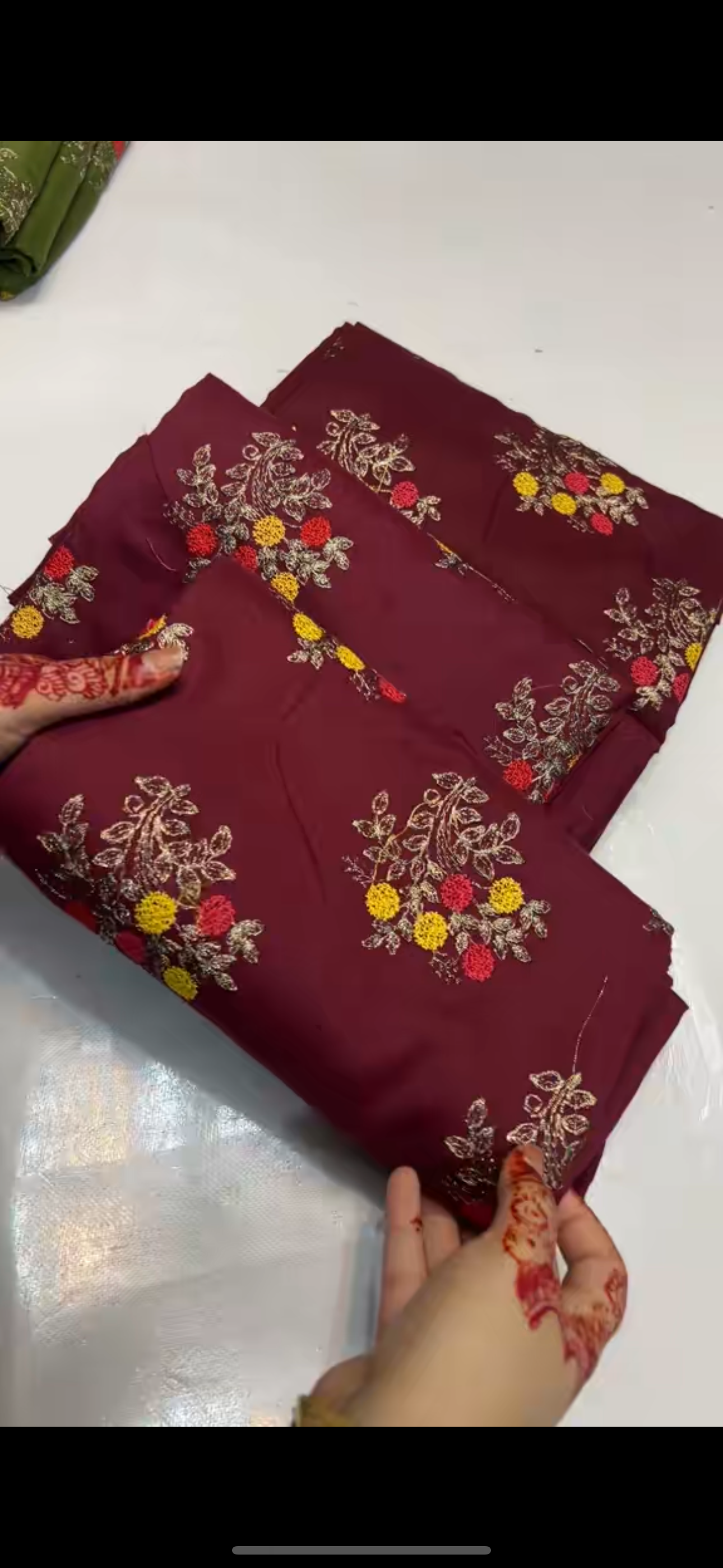 Kesriya Brand mehroon 2piece