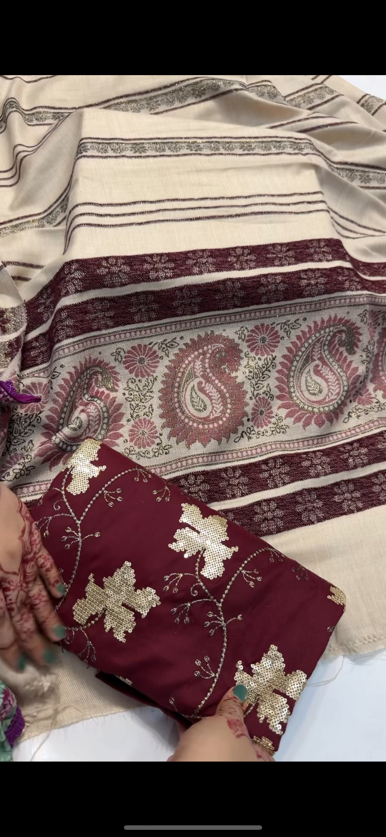 Maroon Luxury 3piece