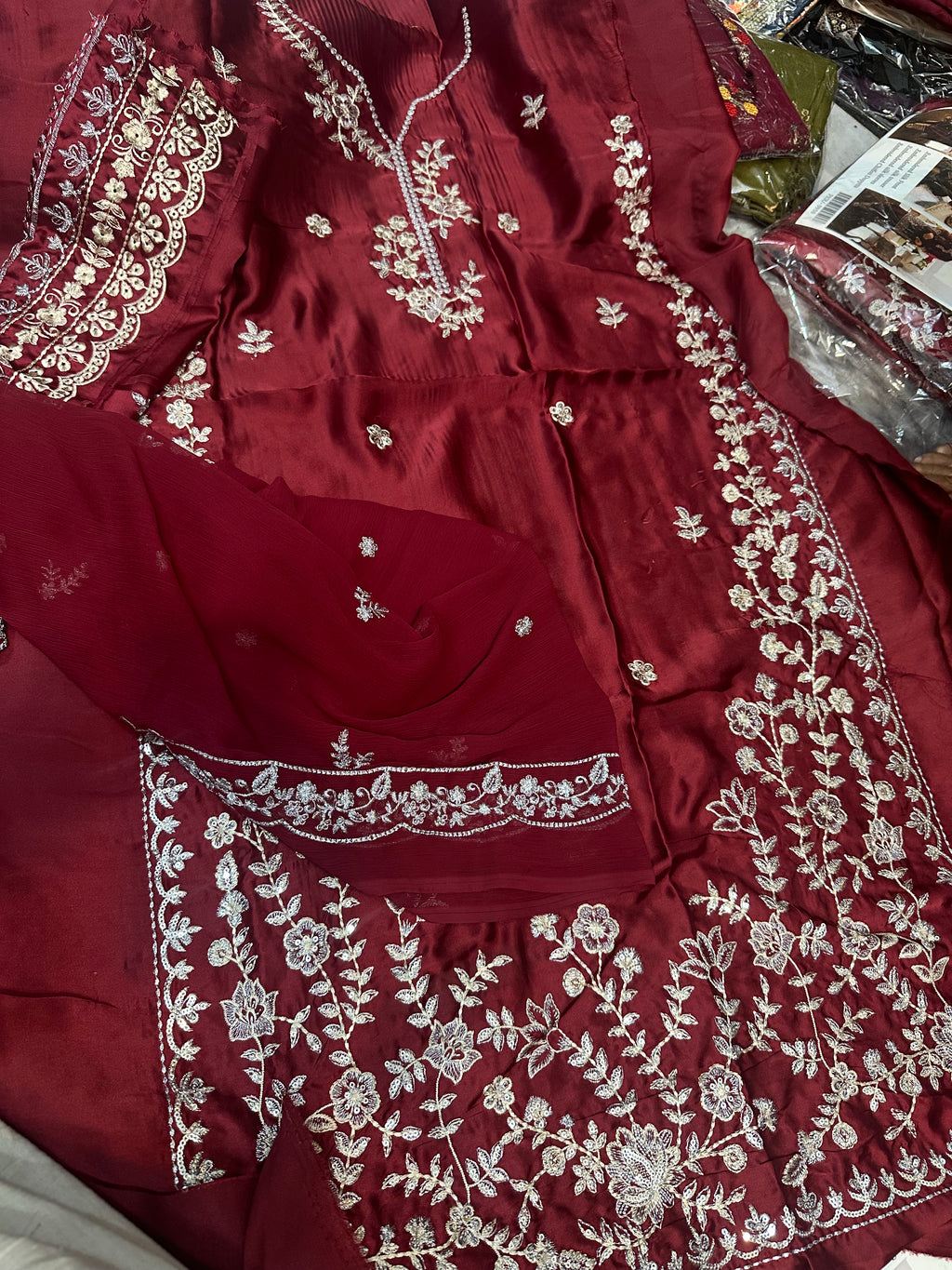 Azure Luxury Aiza khan shooting vvnice dress