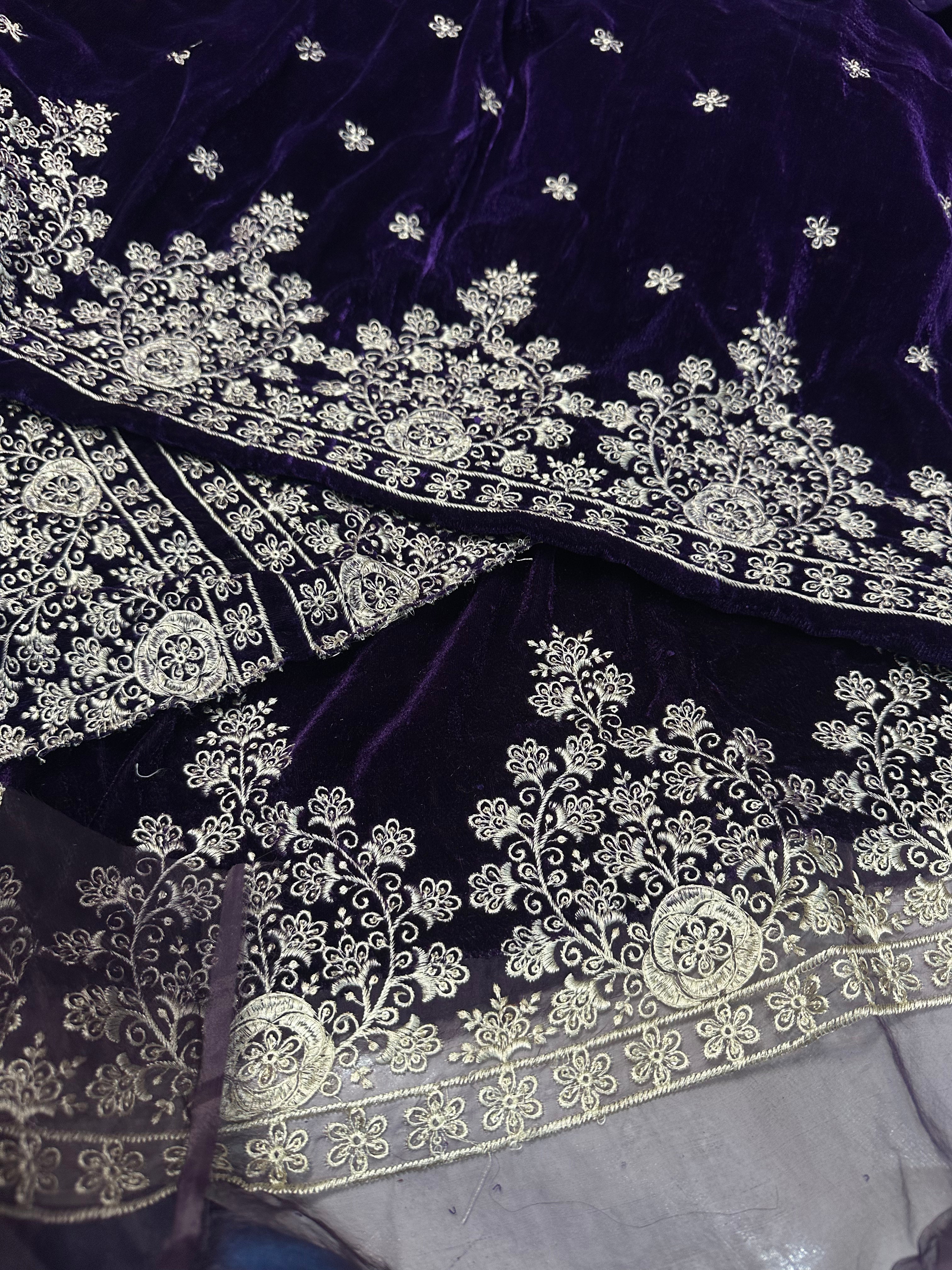 Velvet purple 3piece