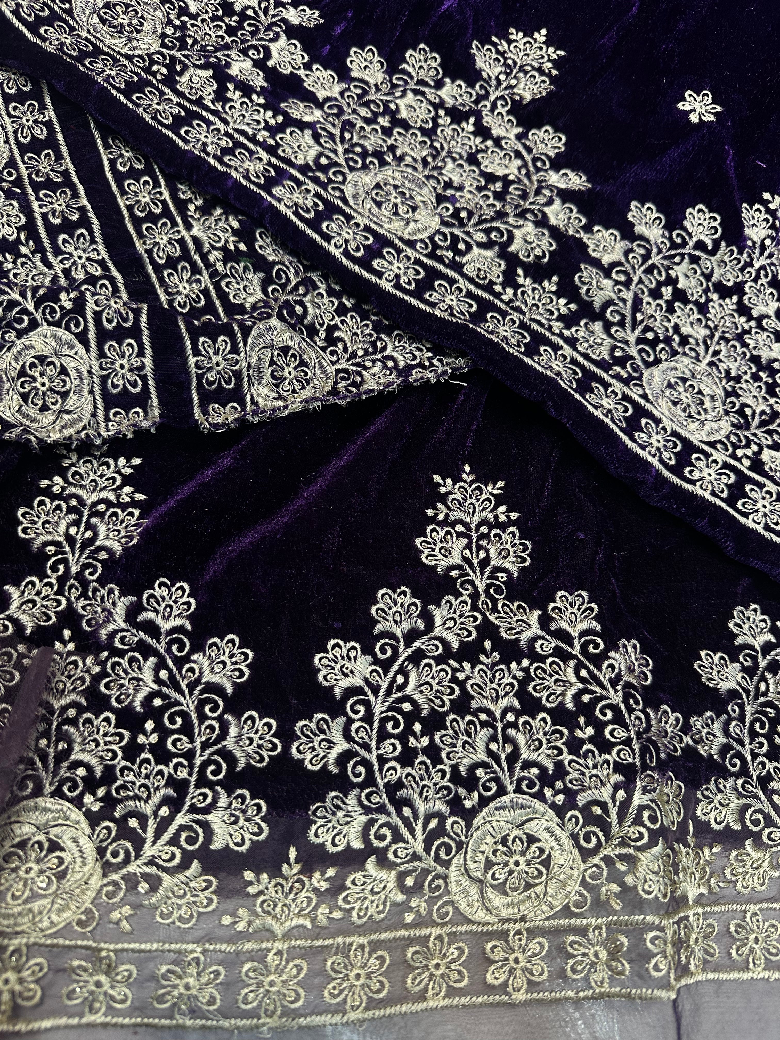 Velvet purple 3piece