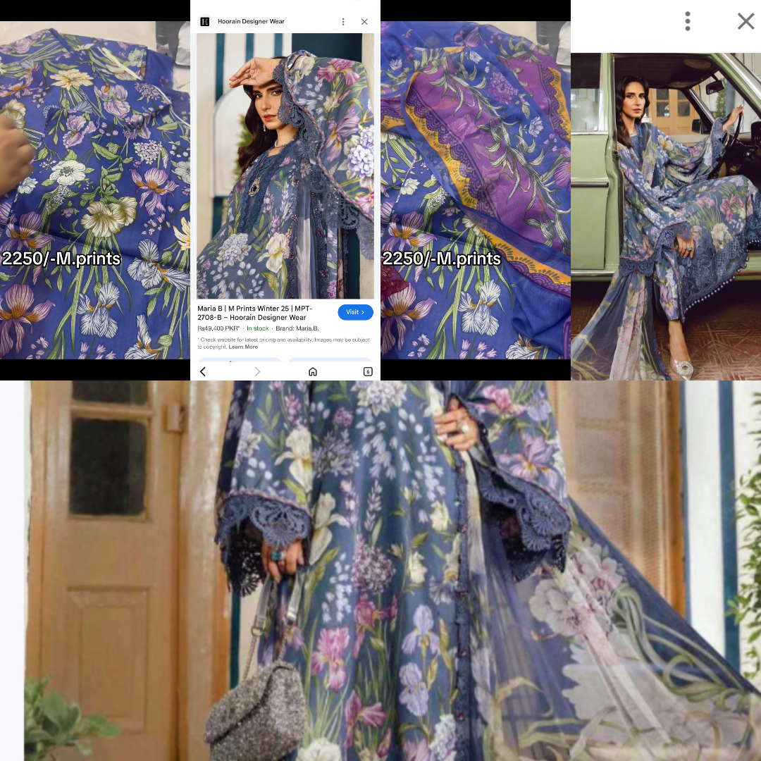 2250/-Maria B MPRINTS summer sale