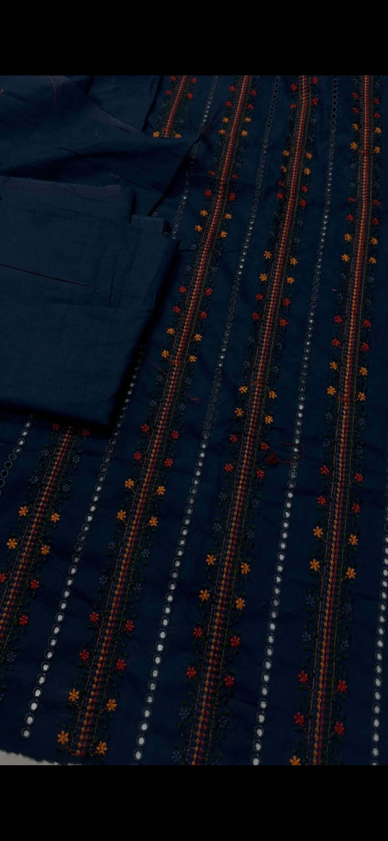 Zinc Color 2PC Embroidered Suit