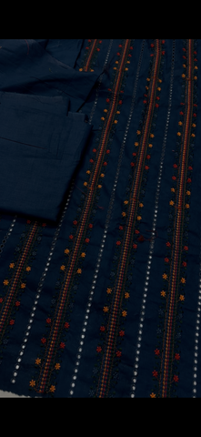 Zinc Color 2PC Embroidered Suit