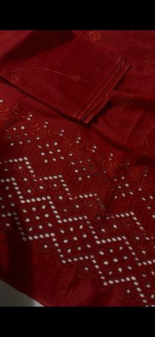 Red 2PC Chicken Kari Suit