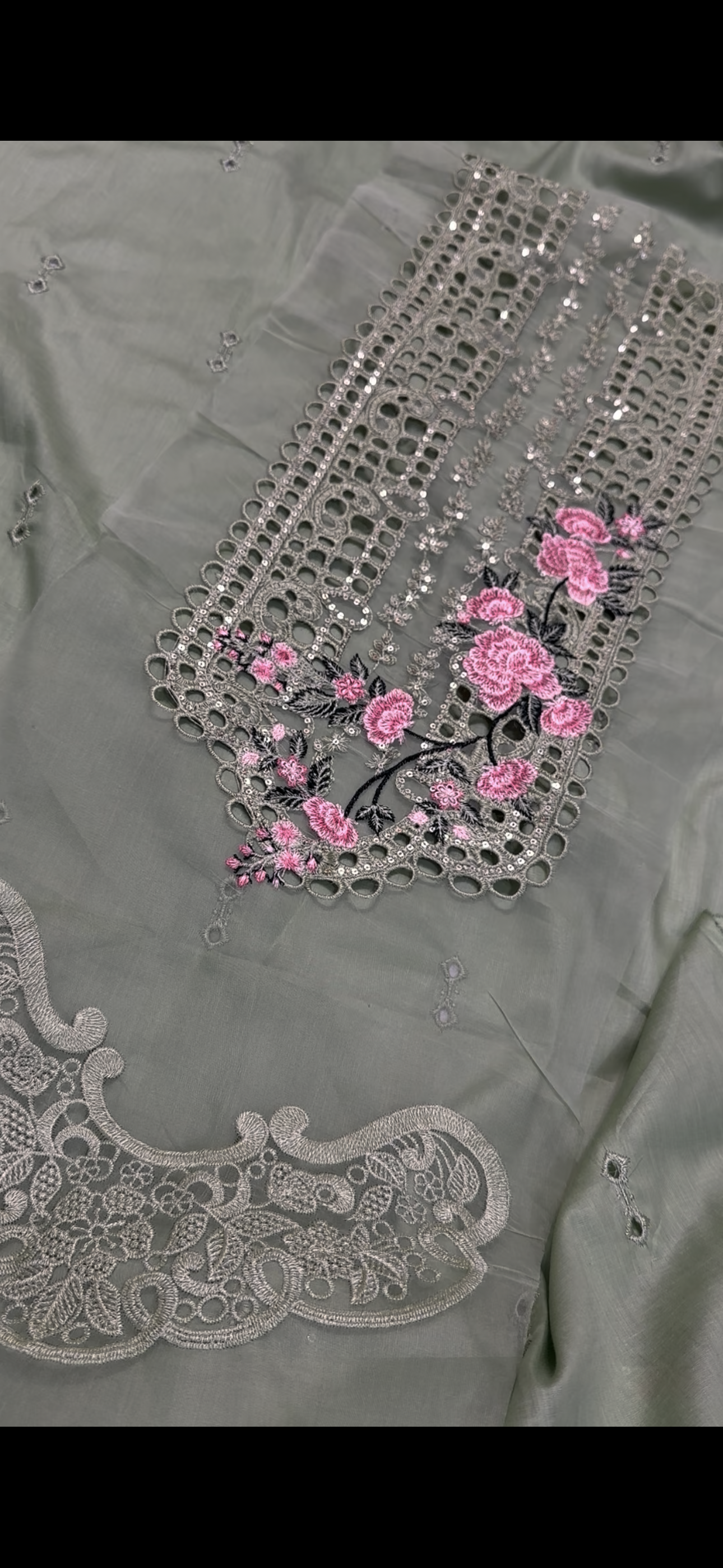 2PC Embroidered Suit penal