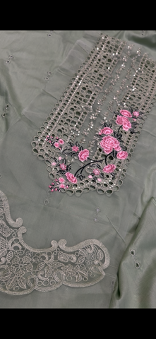 2PC Embroidered Suit penal