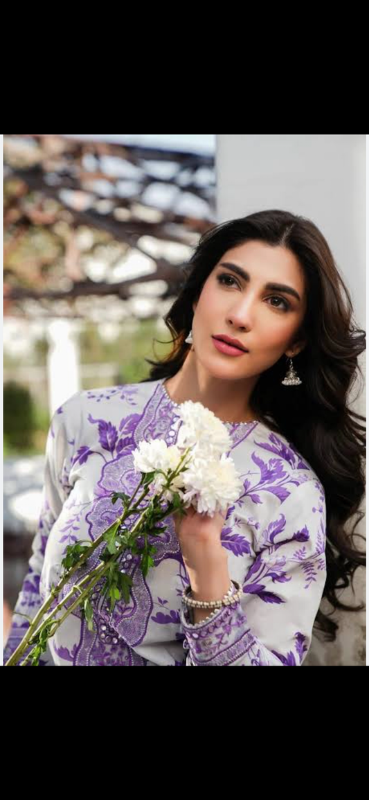 Aneelas 3PC Printed Suit –2250