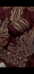 2pc  luxury heavy embroidered