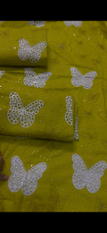 Butterfly design elegant 2PC suit
