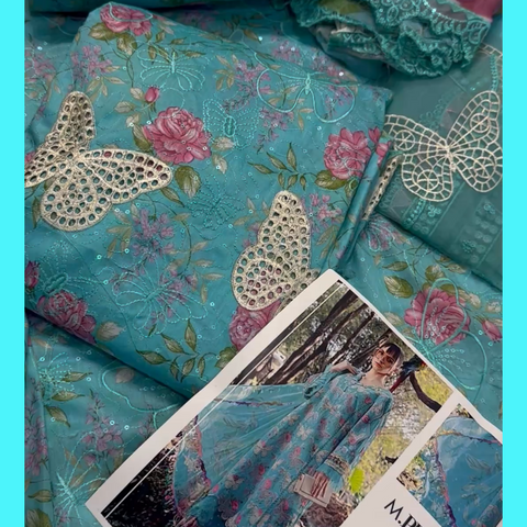 Maria B Butterfly Luxury 3piece
