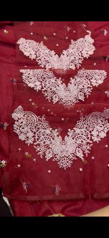 Elegant 2PC Embroidered Suit