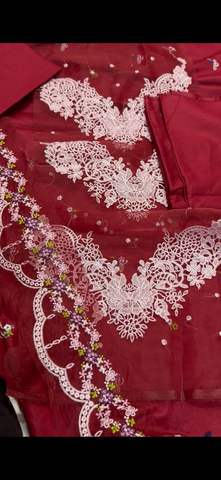 Elegant 2PC Embroidered Suit