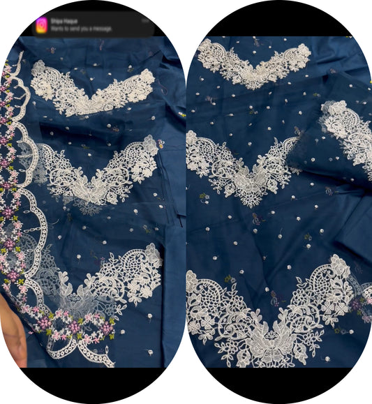 Elegant 2PC Embroidered SuitZink