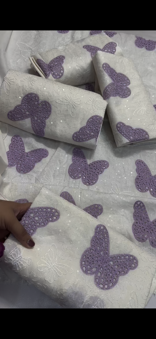 Elegant Butterfly Chicken Kari 2PC (specially Eid outfit)