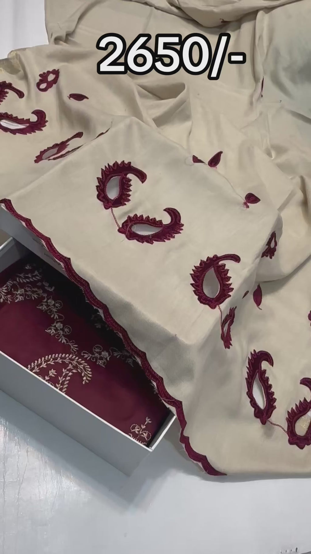 Bareeze Maroon Discounted price