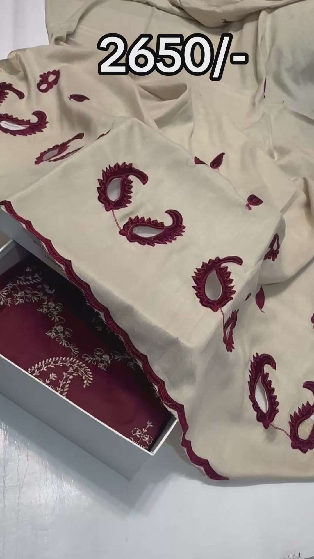 Bareeze Maroon Discounted price