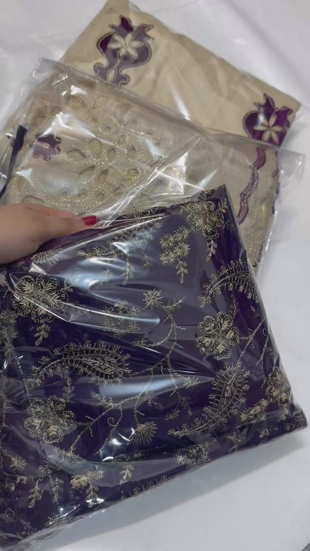 Luxury purple 3piece