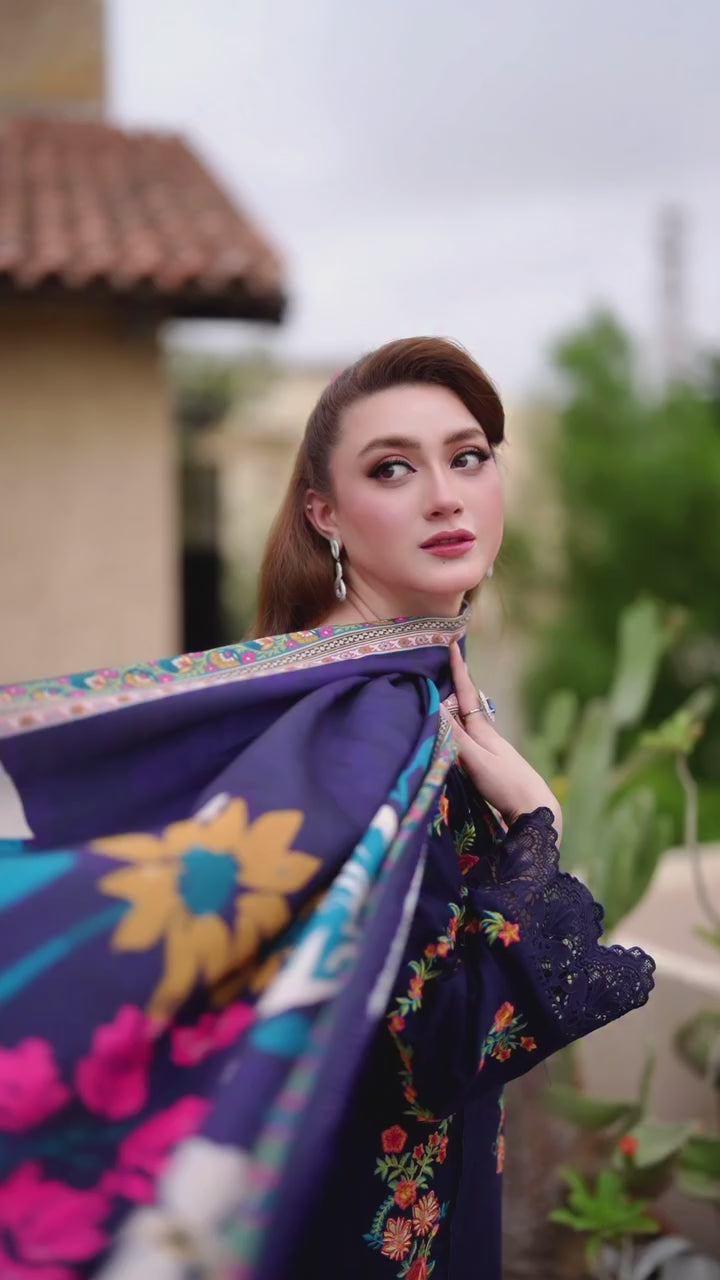 Aneelas Navy blue 3piece