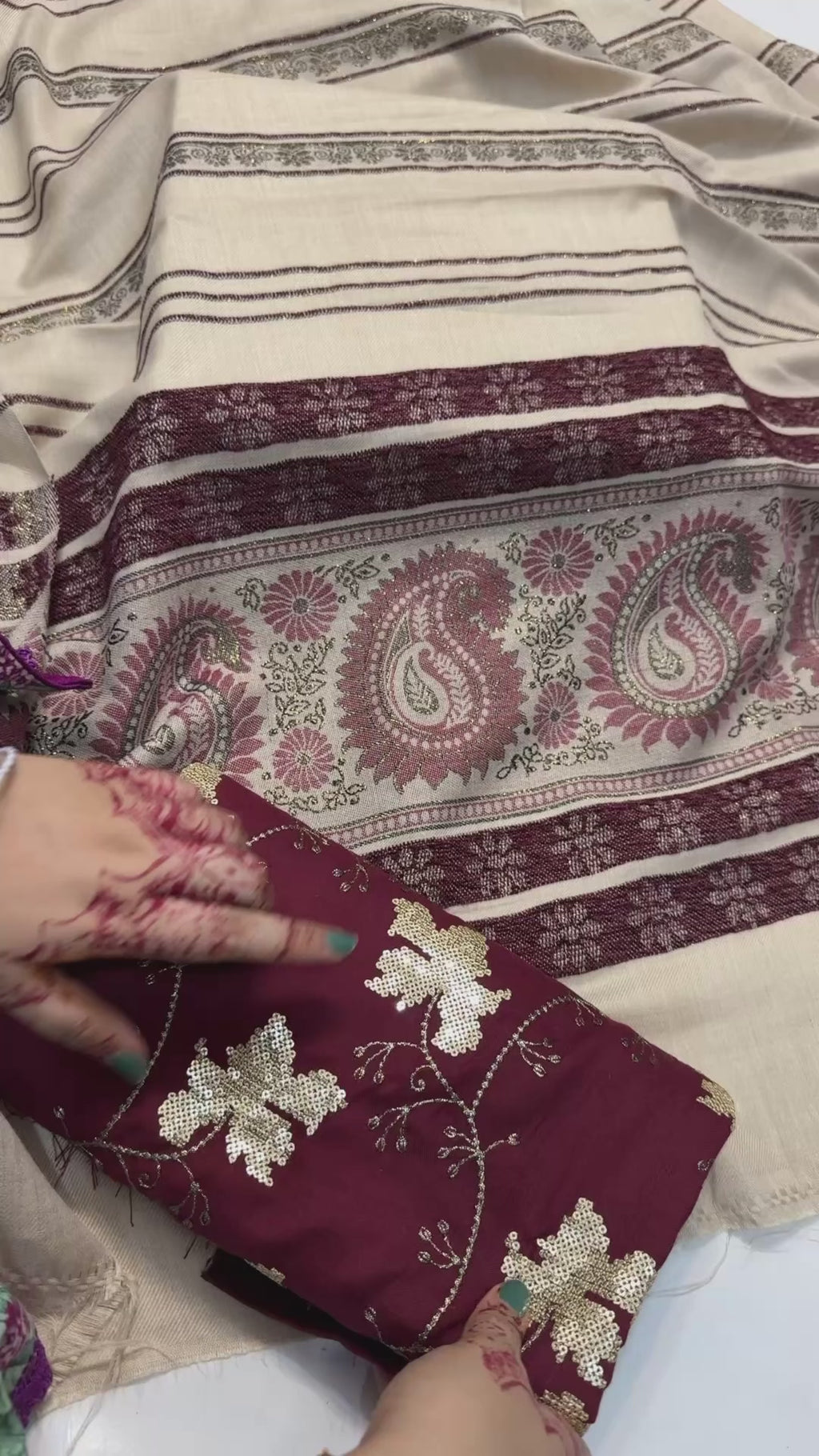 Maroon Luxury 3piece