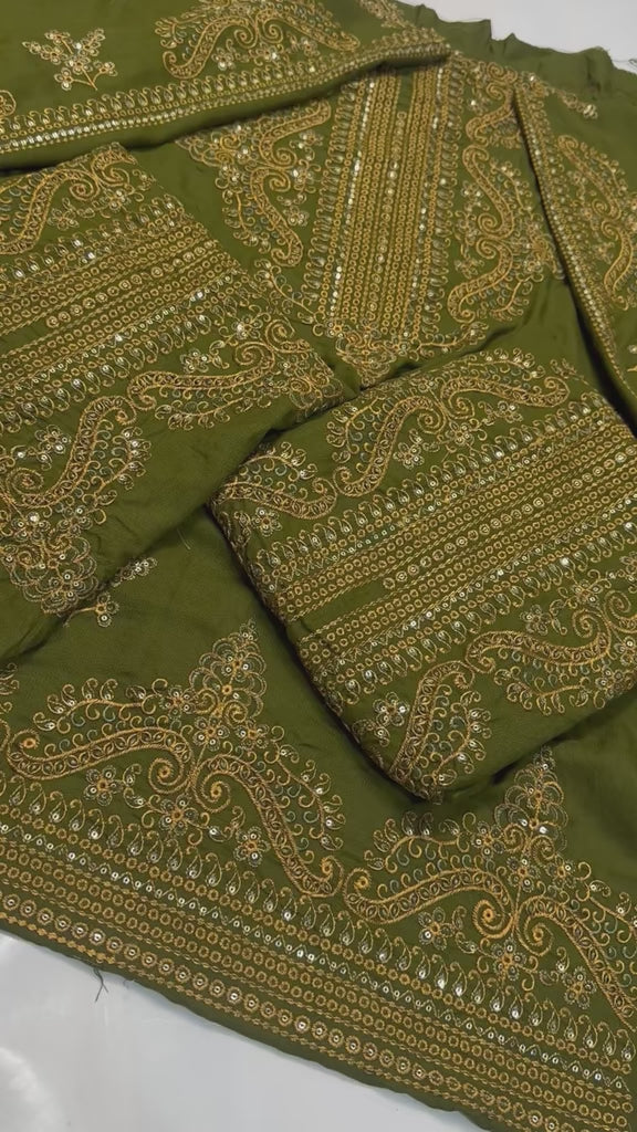 Asim jofa 3peice heavy embroidered luxury