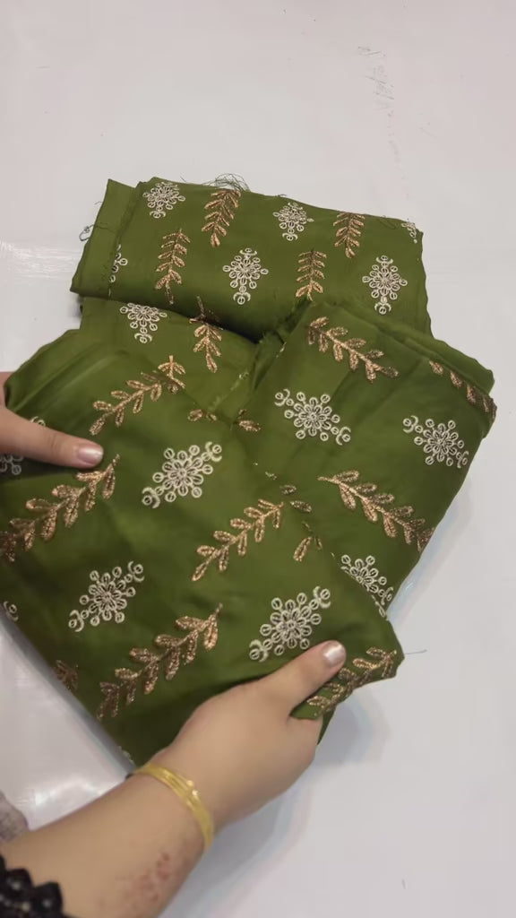 2pc beautiful heavy embroidered