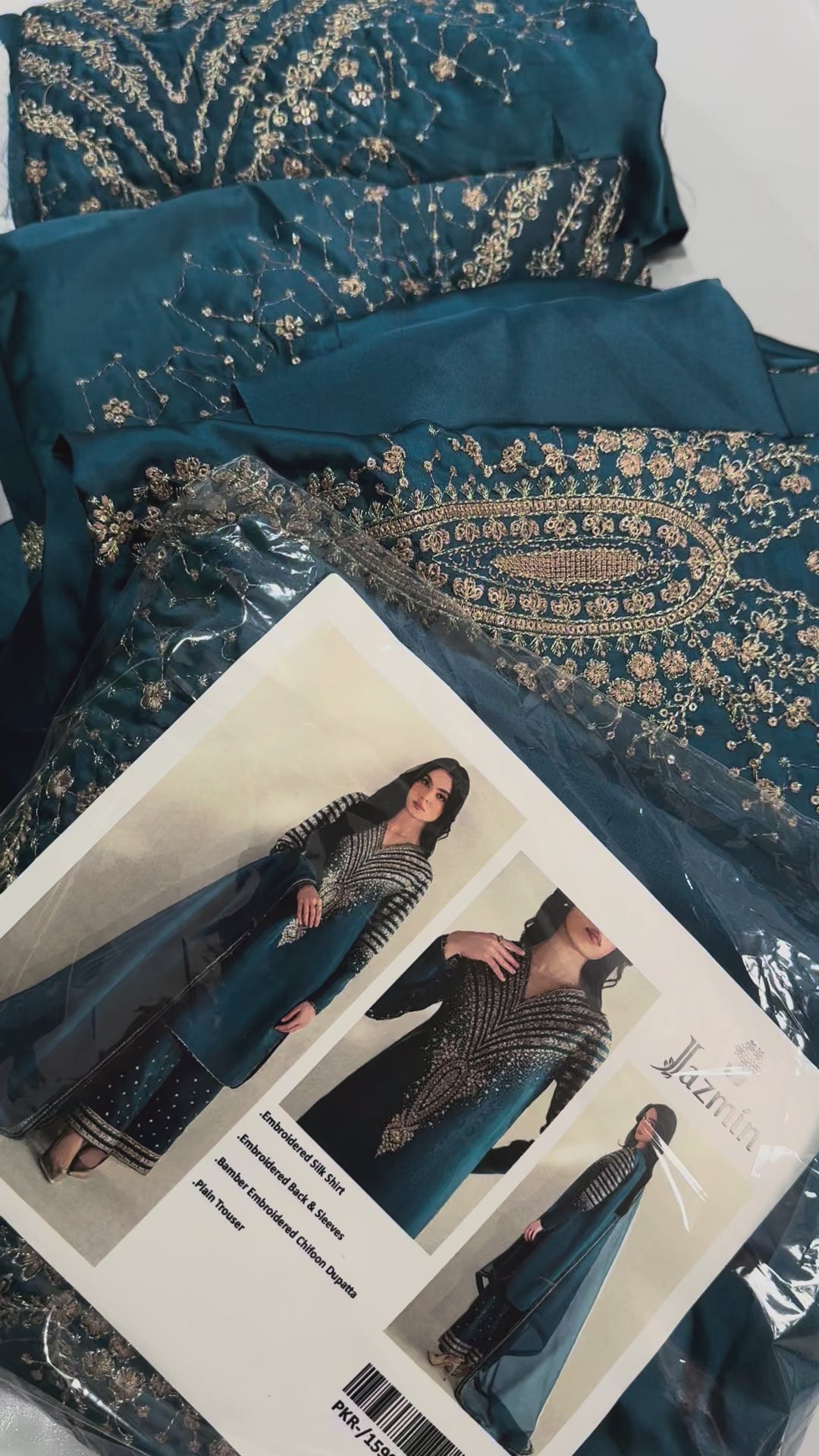 Jazmin zink fancy silk 3piece