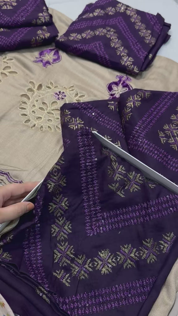 Crimson 3pc Luxury winter 3pc