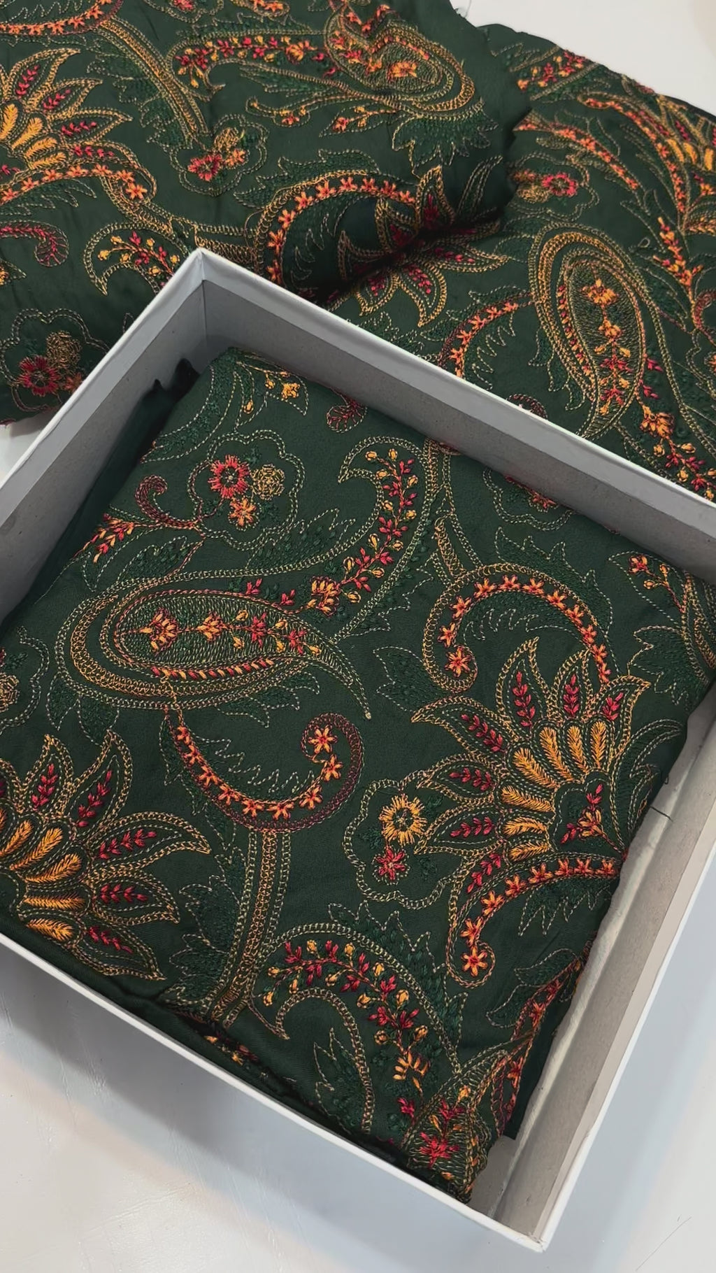 Bareeze 3piece Embroidered shawl