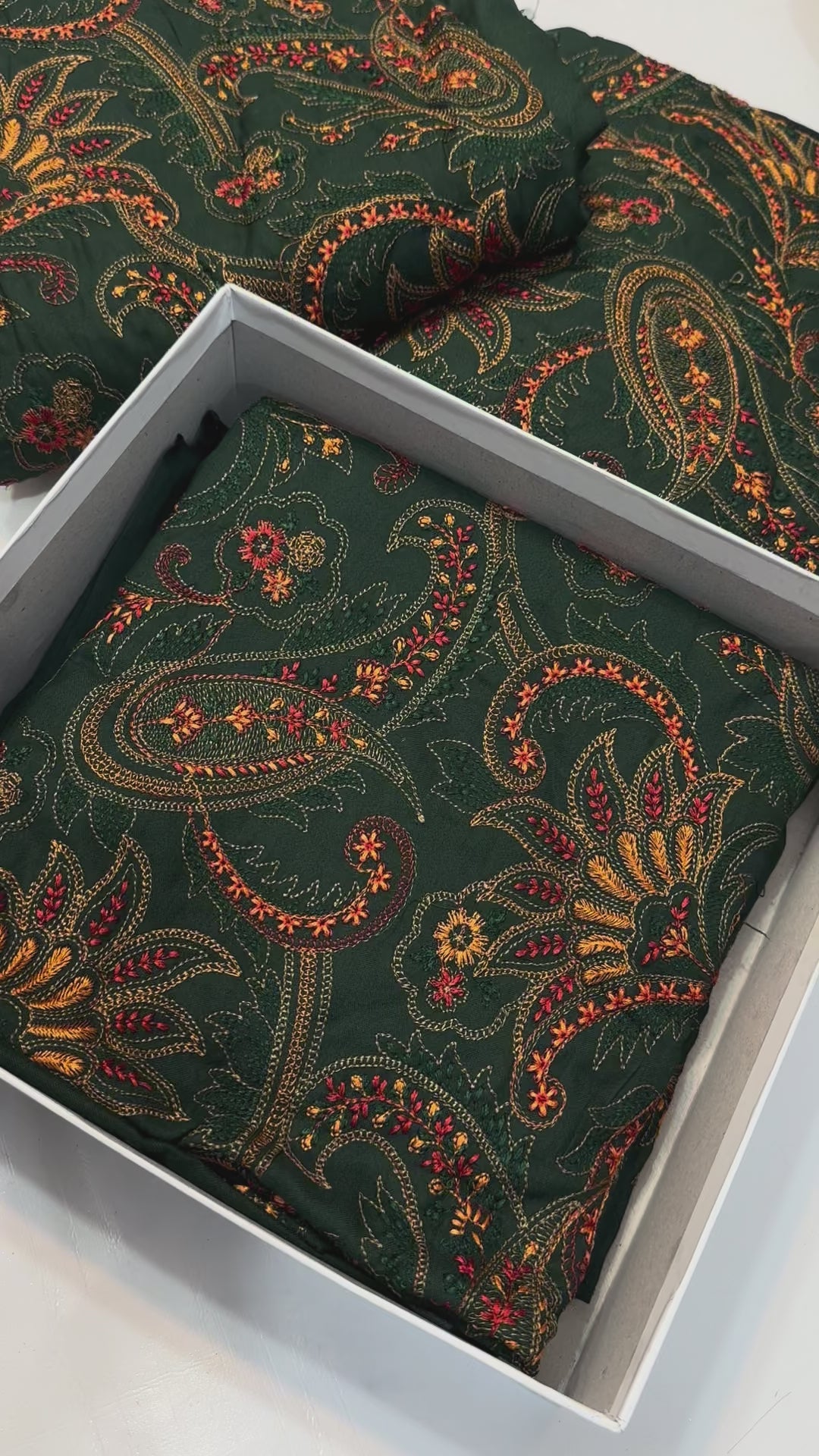 Bareeze 3piece Embroidered shawl